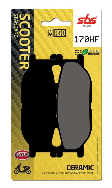 SBS brake pads KH179 street standart ceramic colour black suitable for : YAMAHA XP400 `04; XP500 T-MAX (170HF)